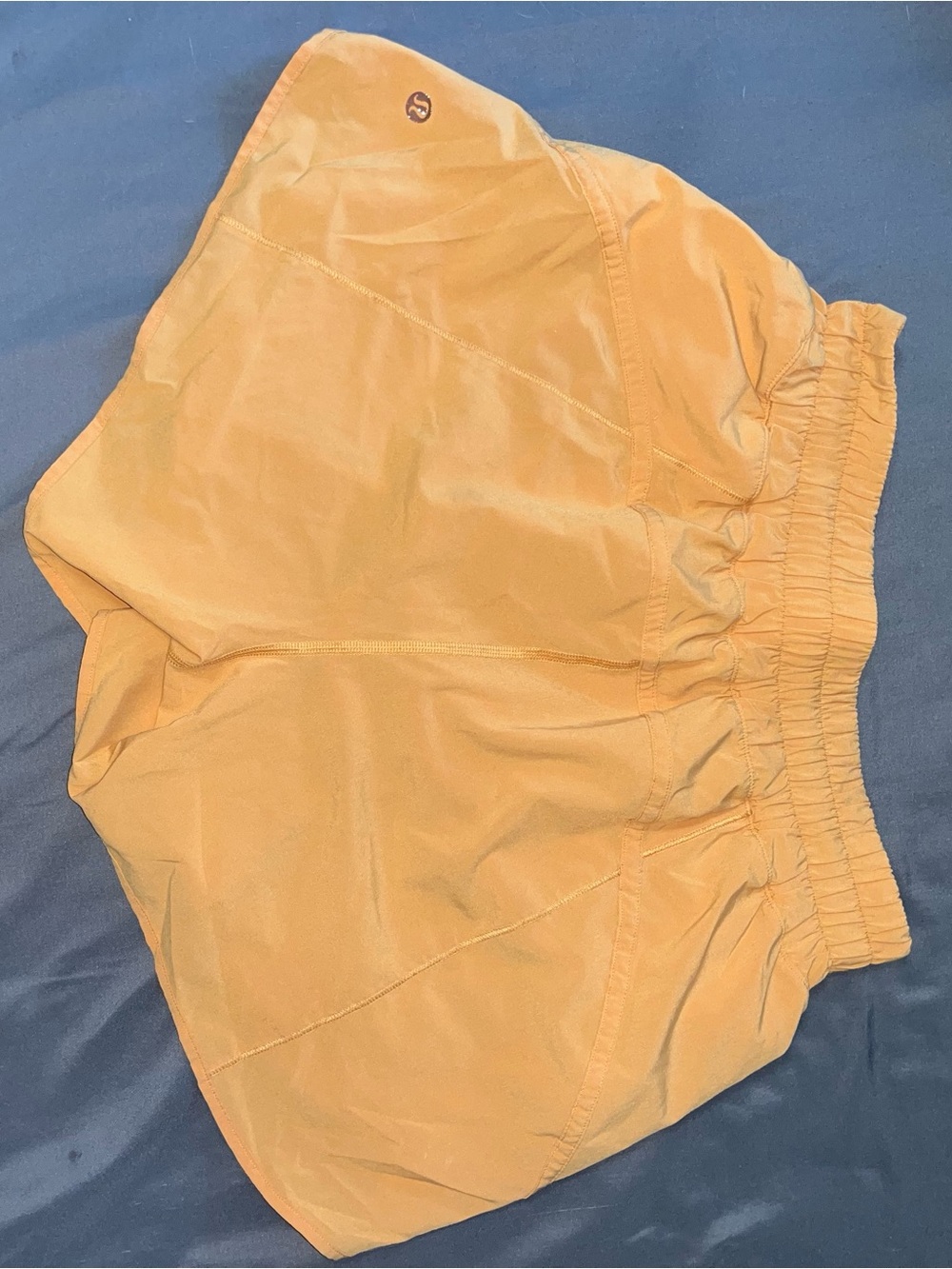 Lululemon yellow hotty hot shorts - Picture 2 of 4